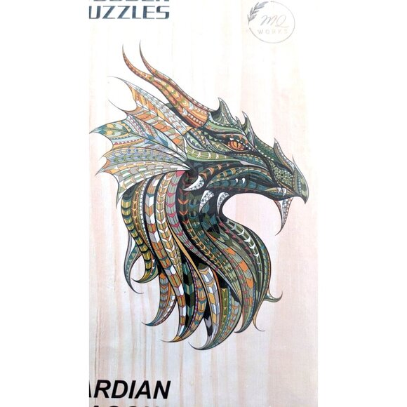 New Sealed MQ Works Guardian Dragon Wooden Puzzles Large 11.7 In.* 16.5 In - Picture 3 of 6